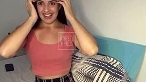 In Taboo Roleplay, Cute White Big-Assed Stepdaughter with Blue Eyes and Small Tits