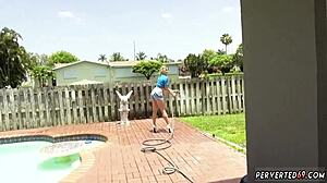 Amateur Brunette MILF Cory Chase Smokes in Hotel Taboo Sex