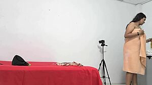 18-Year-Old Student Fixes Uniform Before Morning Class