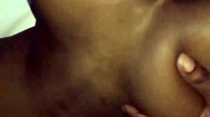 Bold Bigboss Ebony Teen 18+ Gets Wet with Black Cock