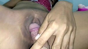 Big Dildo in Back Door Triggers Huge Orgasm with Jets of Pleasure. Pornstar's Tight Pussy Shakes!