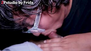 Latina Novia Gives Super Rich Blowjob