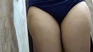 Indian Girl Riya Thakur Bathing Naked for Boyfriend's Video