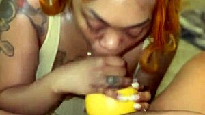 Grapefruit and the Gooch in Deepthroat and Cumshot Scene.