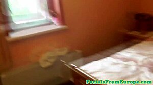 Skinny eurobabe licks balls 😏