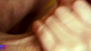 POV Close-Up of Detailed Blowjob and Cum in Mouth