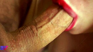 POV Close-Up of Detailed Blowjob and Cum in Mouth