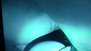 Bold bitch flaunts her big hairy pussy intensely.