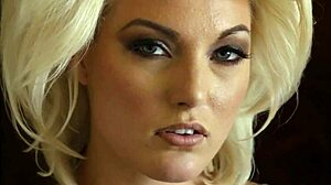 blonde babe takes a monster cock deep in her tight pussy for hardcore banging action.