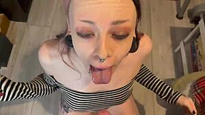 So, this neighbor girl next door got choked by a monster cock in wild roleplay