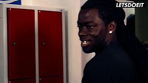 I fuck my BBC roommate bent over in dorm.