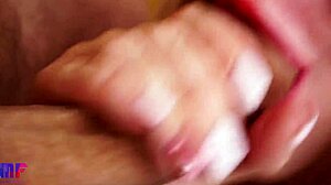 POV Close-Up of Detailed Blowjob and Cum in Mouth