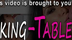 hottie gives killer RUB DOWN in lingerie. steamy handjob at the desk!