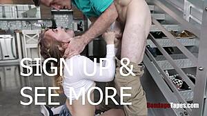 an old master punishes the stealing slut with rough bondage humiliation