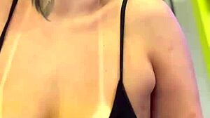 At my building's gym, folks stare at my wet pussy and hard nipples while I work out! 😅