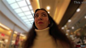 i saw a skinny teen peeing in jeans at the shopping mall