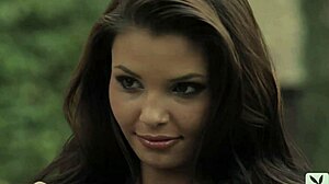 Natalie Negodina Rips Lingerie in Fishnets Striptease Photoshoot