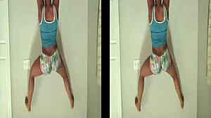 Ebony beauty rips clothes during seductive twerk dance