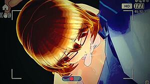 Watch the busty blonde suck that huge cock?