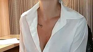 Alineflavio Blonde Milf Dominated with Intense Cum in Update 20