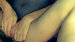 Real sex with slender milf wife in homemade POV, taking monster cock