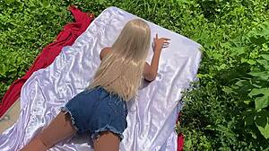 Blonde Gets Intense Hand in Ass with Sex Toy