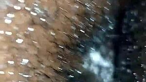 tall skinny girl gets oiled ass slapped by black monster cock