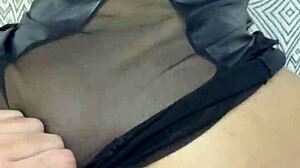 Fucking Brazilian Amateur's Pink Asshole Until Cum.