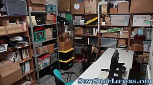 She rides while caught shoplifting