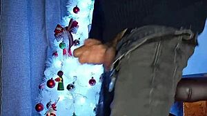 my first christmas blowjob with deep throat 😍