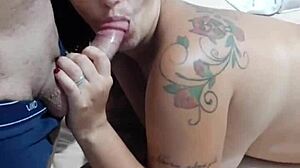 Homemade gay encounter with bareback temptation in the house