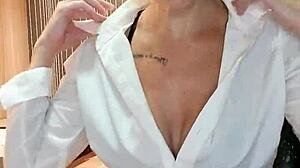 Alineflavio Blonde Milf Dominated with Intense Cum in Update 20