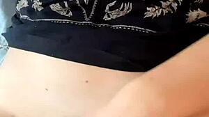 miranielt masturbates while neighbor bathes in shower