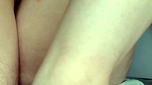 cute shy girl opens up on her study desk for a fast screw and gets cumshot on her pussy