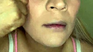 Applying beautiful makeup for my viewers' enjoyment.