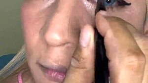 Applying beautiful makeup for my viewers' enjoyment.