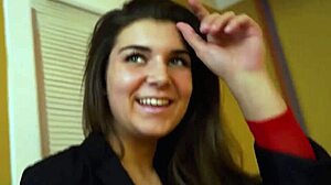 Brunette Hottie Vicky Sucks Long Cock Hard. Her Wet Pussy Gets Pounded in Wild POV Action!