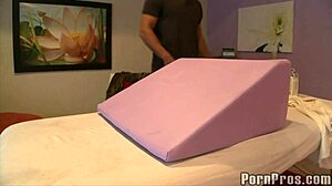 latina teen gets massage blowjob and facial