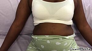 Man, this erotic couple with a big black cock screams during first-time love!