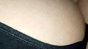 Relaxing music plays as a wife enjoys quick sex before bed, her pussy wet and ready.