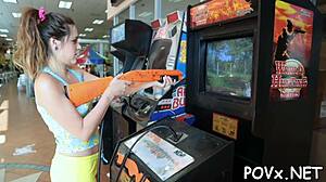 Tattooed mighty man just owns that sexy nymph with his cock! 😈