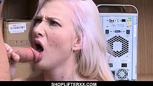 Shoplifting Teen 18+ Gets Her Pussy Slammed By Lp Officer - Emily Right