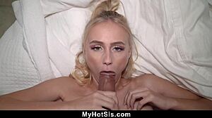 stepbrother trades loan for steamy cowgirl ride with stepsis