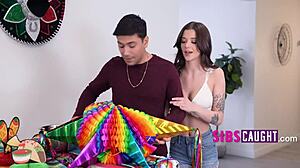 ever wonder how a pretty stepsis begs to get her tight pinata stuffed?