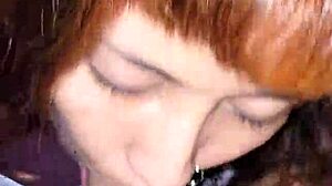 beautiful latina wife sucks cock before anal fucking in the bedroom.