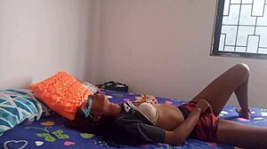 hey, this hot latina in colombia loves groping her saggy tits