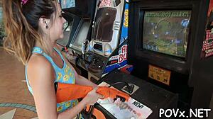 Tattooed mighty man just owns that sexy nymph with his cock! 😈