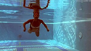 Hottest Petite Small Tits Teen Irina Russaka Dives Naked Underwater