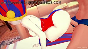 Pomni in Bikini Fucks Hard Before Bed in Uncensored 3D Action.