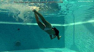 Hottest Petite Small Tits Teen Irina Russaka Dives Naked Underwater